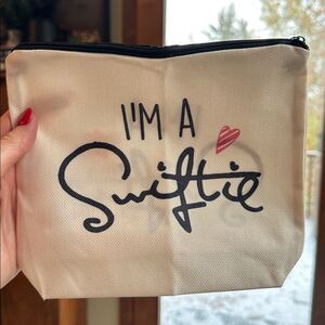 NEW “I’m a Swiftie” Canvas Cosmetic Bag | Makeup or Pencil Pouch